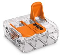 10x WAGO 221-413 ELECTRICAL WIRE BLOCK CONNECTOR STRIP 12V 220-240V CABLE TERMINAL