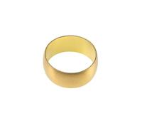10x Westco 15mm Bright Brass Compression Olive Fitting Ring | Leak-Free Compression Olives, Fittings for Copper & Plastic Pipe Joints | Trade & Domestic Plumbing