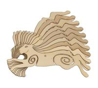 10x Wooden Celtic Hare Running Craft Shape 3mm Ply Wildlife Animals(12 x 24cm,Hole Top Centre)