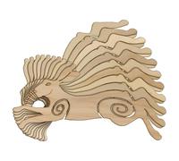 10x Wooden Celtic Hare Running Craft Shape 3mm Ply Wildlife Animals(12 x 24cm,No Hole)