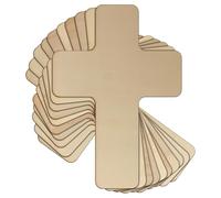 10x Wooden Christian Cross with a Grape Design Craft Shape 3mm Plywood(18 x 12.6cm,No Hole)
