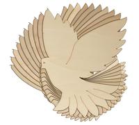 10x Wooden Dove Flying Accurate Craft Shape 3mm Ply Birds Shape(8 x 6.4cm,No Hole)