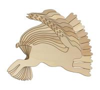 10x Wooden Hare Running and Bounding Craft Shape 3mm Ply Wildlife Animals(18 x 36cm,No Hole)