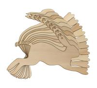 10x Wooden Hare Running and Bounding Craft Shape 3mm Ply Wildlife Animals(20 x 40cm,Hole Top Centre)