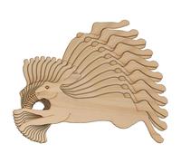 10x Wooden Hare Running and Bounding Craft Shapes 3mm Plywood Animal Wildlife(15 x 30cm,No Hole)