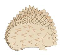 10x Wooden Hedgehog European Comic Craft Shape 3mm Ply Wildlife Animals(4 x 7.2cm,No Hole)