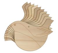 10x Wooden Robin Flying Bird Modern Style Craft Shapes 3mm Plywood Christmas(10 x 14cm,Hole Top Centre)