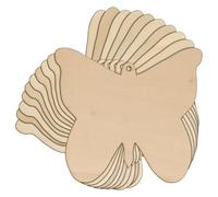 10x Wooden Simple Butterfly Craft Shape in 3mm Ply Style A Insect and Wildlife(18 x 19.8cm,Hole Top Centre)