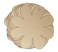 10x Wooden Simple Plain Daisy Craft Shapes 3mm Plywood Flower Head(15 x 15cm,Hole Top Centre)