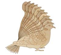 10x Wooden Turtle Dove Side on Craft Shape 3mm Ply Birds Shape(6 x 10.8cm,No Hole)