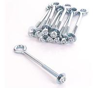 10x Zinc Plated Eye Bolts M8 / 150mm