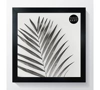 10x10"/ 25x25cm - GLASS WINDOW - Square Black Premium Oxford Matt Small Photo Frame Stand & Wall Hanging. Made In The UK (Width Of Frame 2cm)