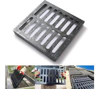 10x10 Cast Iron Drain Grate,B125 Square Outdoor Metal Grate for Storm Drain
