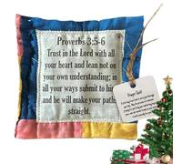 10x10 Cm Pocket Prayer Quilt, Prayer Quilt with cro-ss InsideRemembrance Christian Gi-ft Hand-Sewn Vintage Prayer Quilt Squares Colorful Quilts for Yourself Friend