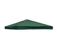 10x10 FT Heavy Duty Gazebo Replacement Canopy Waterproof All Weather Grill Cover Durable Dark Green Roof Top for Outdoor Patio Garden and Deck Use