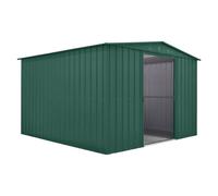 10x10 Globel Apex Metal Shed in Green