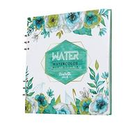 10x10" Mixed Media Sketchbook 300gsm Spiral Bound Watercolour Paper Pad Loose Leaf Refillable Sketch Book for Wet and Dry Media, Sketching Drawing and Painting for Artist Kids