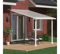 10x10 Palram Canopia Olympia Patio Cover White with Clear Panels