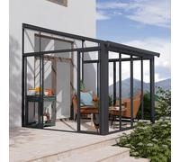 Palram-Canopia 3x3.05m Sanremo Veranda Solarium Kit (Grey/Clear)