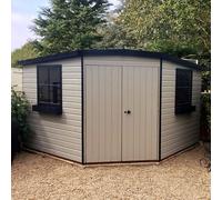 10x10 Shire Murrow Tongue and Groove Corner Shed