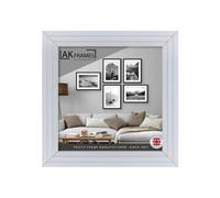 10X10 White Modern Step Picture Frame - Perfect For Posters, Photos And Wall Art - Elegant Home Decor - Ak Frames