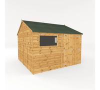 Mercia 10' x 10' Premium Shiplap Reverse Apex Workshop, Brown