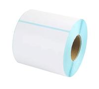 10x10cm Direct Thermal Labels (500 Count, 1 Roll) Perforated Postage Shipping Labels, Strong Adhesive, Commercial Grade, Compatible with Zebra, Rollo Label Printer (1 Rolls/500 Labels)