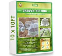 10x10FT Garden Netting,Fine Garden Mesh Netting Protection Reusable Plant Garden Bed Row Cover Nylon Net Fabric for Vegetables Plants Fruit Trees Flowers