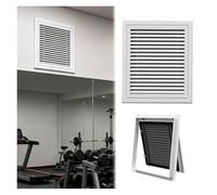 10x10in Aluminum Louvered Air Vent Cover - High Airflow Ceiling & Wall Register - Sl esign for Home & Residential Ventilation Solutions
