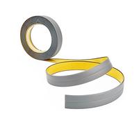 10X10MM- 5 METRES Self Adhesive Plastic PVC Corner 90 Degree Angle Trim Flexible Cover Strip Masking Trim TMW Profiles (Grey)