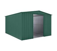 Mercia Globel 10 x 12 Apex Green Metal Shed, Green