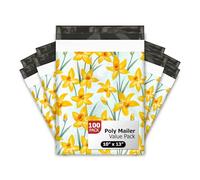 10x13 (100) Daffodil Designer Poly Mailers Shipping Envelopes Premium Printed Bags