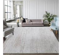 10x14 Area Rug for Living Room Extra Large Modern Style Floor Carpet with Non-Slip Backing for Office,Bedroom & Dining Room, Ombre Tonal Home Decor, Non-Shedding Soft Rug Machine Washable (Khaki)