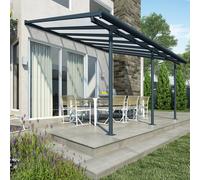 10x14 Palram Canopia Sierra Grey Clear Patio Cover