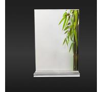 10x15cm Acrylic Table Display Photo Frame with Hot Bending Technology and Diamond Polishing for Stability (Vertical)