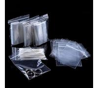 10x15cm Small Grip Seal Bags 100Pcs Mini Sealable Plastic Bags Little Clear Ziplock Bag Reusable Tiny Transparent Polythene Pouches for Storage Beads Cookies Candies Jewellery Storage