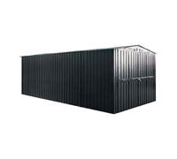 10x19 Globel Metal Garage in Grey