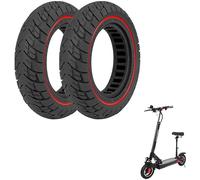 10x2.5 Solid Rubber Tire for Kugoo Kirin M4/M4 Pro, iEnyrid M4/M4 Pro S+, Ninebot Max G30【Groove Width 37mm】10-inch Tire 60/70-6.5 Off-Road Replacement Tire, Anti-Shock Puncture(2 Pcs)