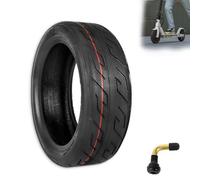 10x2.70-6.5 Tubeless Scooter Tire, 70/65-6.5 Anti-Puncture Explosion Proof, All-Terrain High Grip, 220 lb Capacity, with Valve for Electric Scooter Front or Rear Replacement