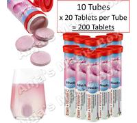 10x20 Mivolis Iron + Vit C | 200 Effervescent Tabs | Energy & Blood Health Vegan