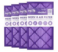 10x20x1 Air Filter 6-Pack | MERV 11 | MOAJ Premium Allergen Defense | Made in USA | Removes Dust, Mold, Pollen, Smog & Pet Dander | Pleated Air Filters for AC & Furnace Applications