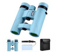 10x25 Binoculars for Adults Mini Pocket Compact Binoculars Waterproof Small Binocular for Bird Watching Travel Stargazing Outdoor Sports Blue