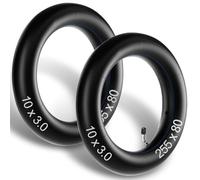 10x3 Tyre 255x80 80/65-6 Rubber Inner Tube 2-Pack Fit for Zero 10x/ Apollo Pro/Kugoo M4 Pro Electric Scooter Go karts ATV Quad Speedway, Anti-explosion Replacement Tyre with 90 Degree Valve
