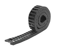 10x30mm Cable Drag Chain Carrier 1m Length,Low Noise Flexible Cable Drag Chain with End Connectors Reinforced PA66 Nylon Wire Carrier for CNC Machines, Robots Automated Equipment