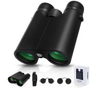 10x42 Binoculars for Adults High Powered Compact Binoculars with Low Light Night Vision for Bird Watching Hunting Travel Outdoor Sports, Easy to Focus