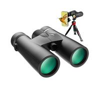 10x42 HD Binoculars for Adults High Powered with Phone Adapter, Tripod and Tripod Adapter, IPX7 Waterproof Binoculars with Clear Low Light Vision, Binoculars for Bird Watching Cruise Ship Travel