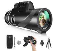 10x42 HD Monocular, Monoculars for Adults High Powered with Smartphone Adapter & Tripod, Compact Monocular for Hunting Hiking