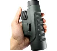 10x42 High Power Life Waterproof BAK4 Prism FMC Lens Monocular Compact with Smartphone Adapter Monocular for Adult Bird Watching, Outdoor Hunting, Travel, Si Monocular Telescope (Color : Dark Green)