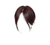 10X5 Swiss Lace Base Head Tied Real Human Hair Toppers for Women with Thinning Hair, 25cm/10inch Straight Topper Hairpiece with Natural Parting, Hair Topper (Bangs mocha brown)