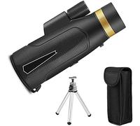 10X50 HD High Power Monocular Telescope monocular + Smartphone Holder & Tripod Waterproof for Bird Watching Sightseeing Concert Ball Game
